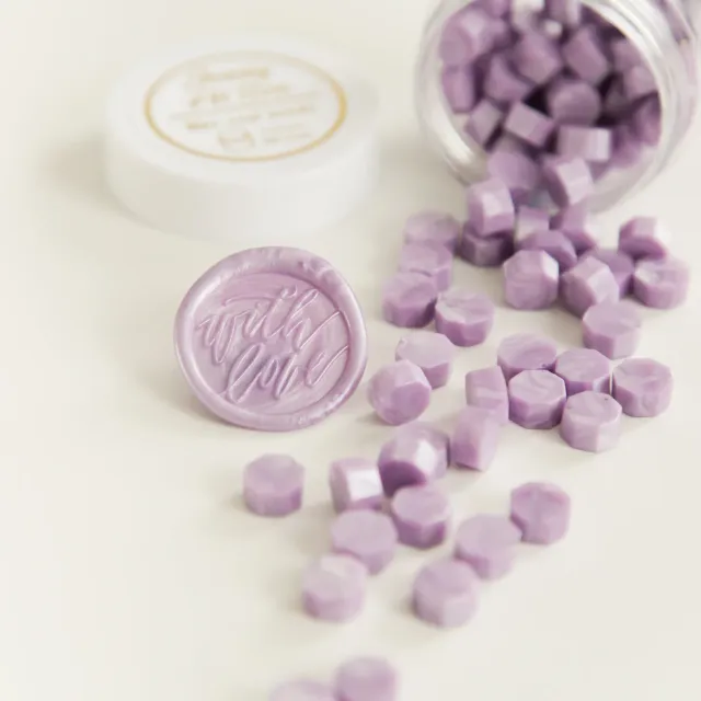 Jessy at Sea Lavender zegelwas 100 kralen paars