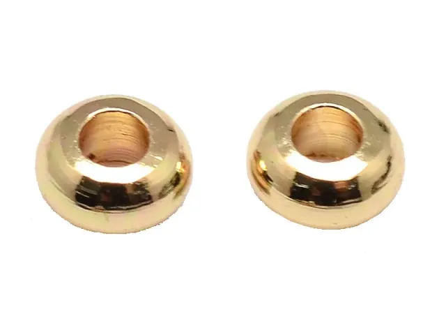 La Petite Epicerie spacerkralen goud rond 20 stuks 3 mm