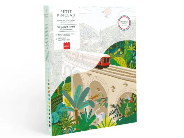 La Petite Epicerie Petit Pinceau Sri-Lanka Train schilderen op nummer