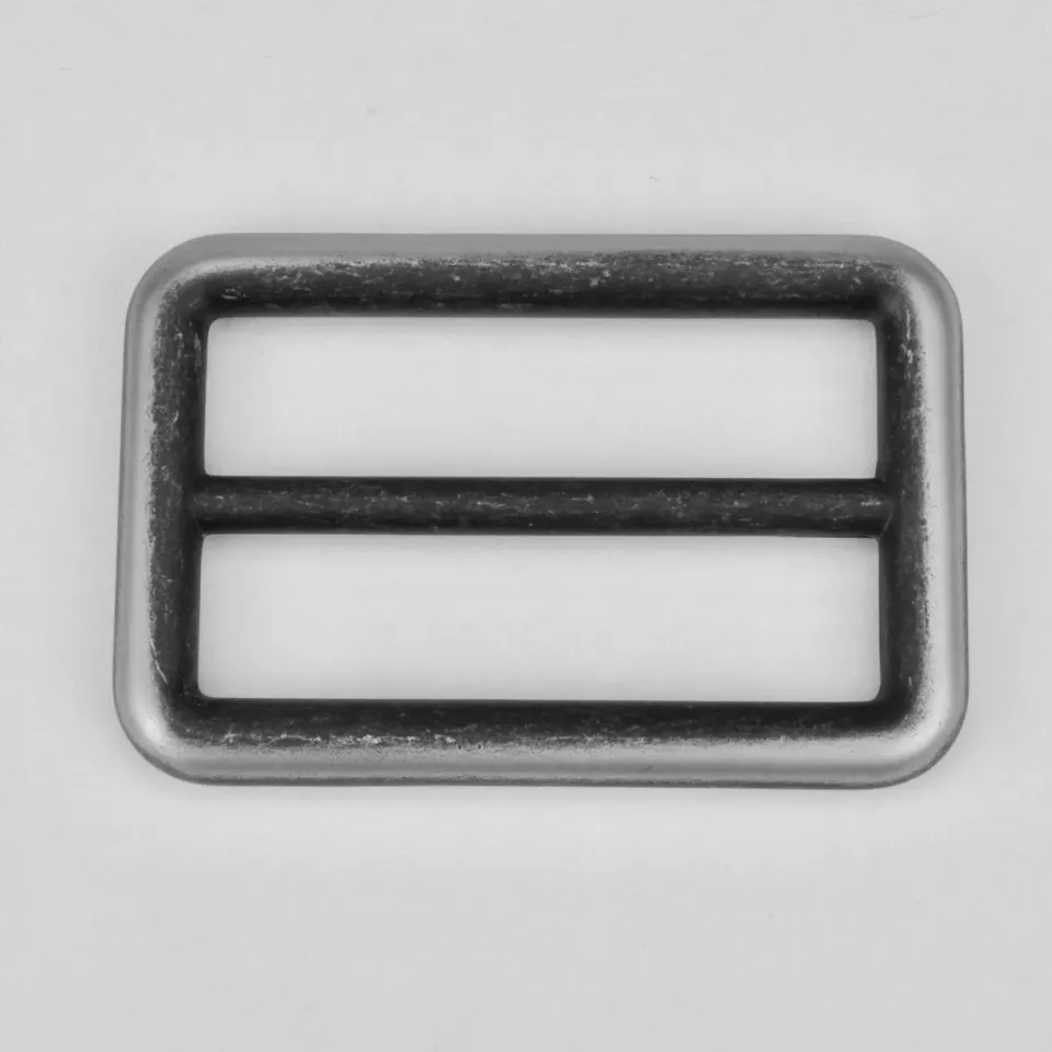 Leather House Black Destroyed Slider 45 mm schuiver zwart