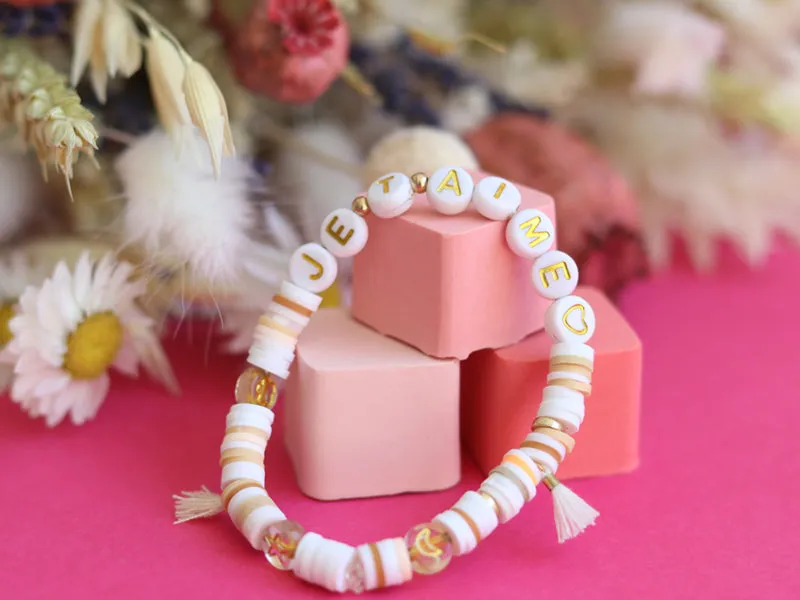 La Petite Epicerie Je t'aime letterkralen wit goud