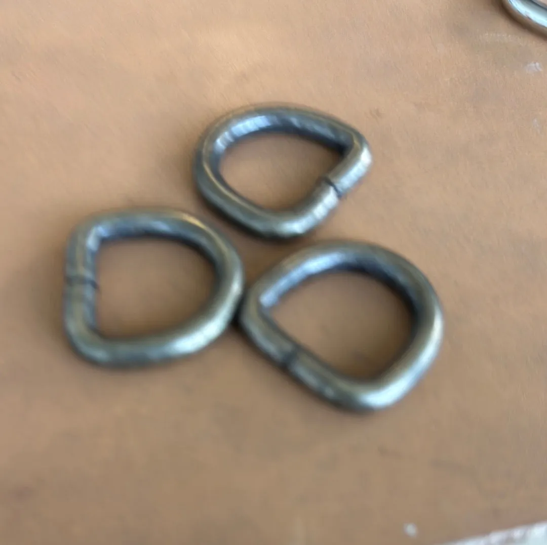 Leather House Silver 15 mm D-ring zilver per stuk