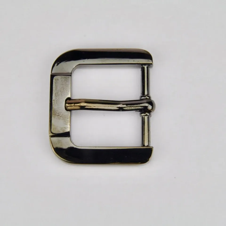 Leather House Buckle Black 25 mm gesp zwart metaal