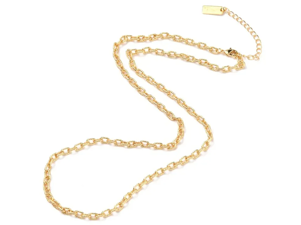 La Petite Epicerie kabelketting goud 51,5 cm messing 18K
