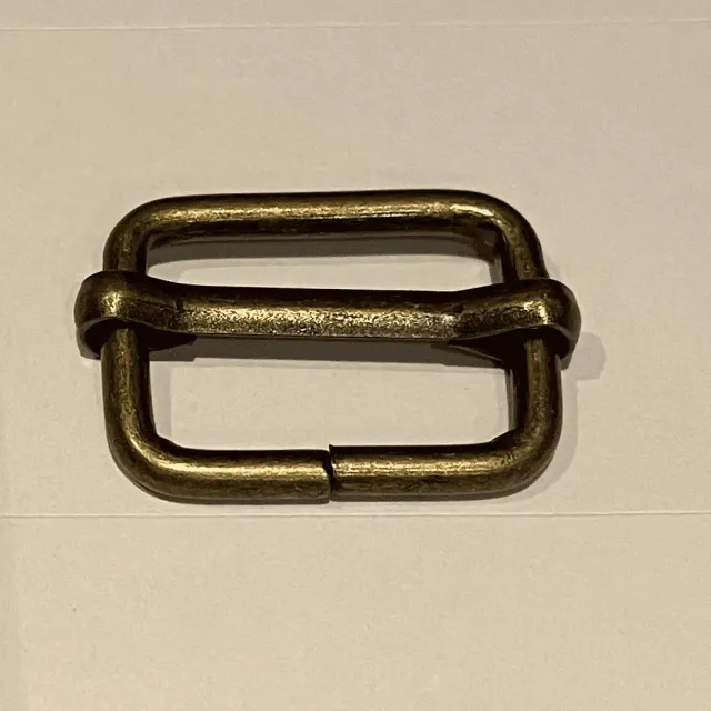 Leather House slider messing 20 mm bronsgoud