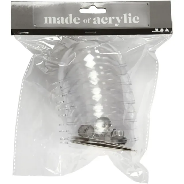 Bijounique Deco ballen acryl 8 cm set van 5