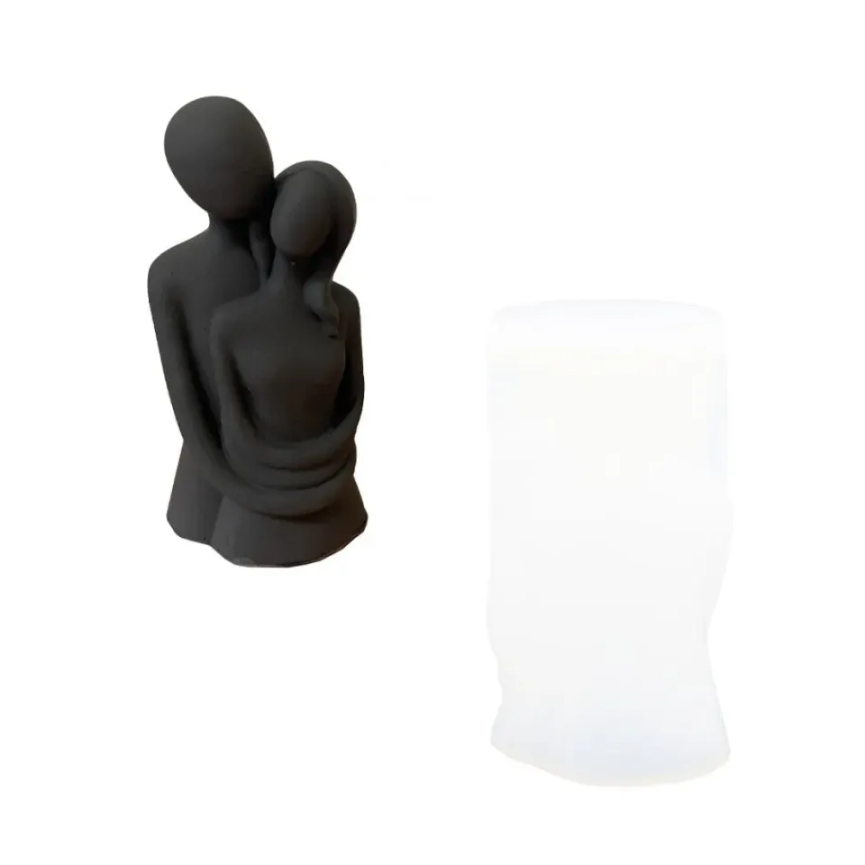 Bijounique Stelletje Geliefden Siliconen Mal 12 cm Figuur