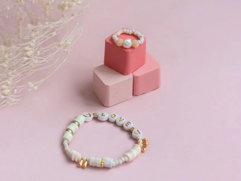 La Petite Epicerie MKMI heishi kralen armbanden set 6 stuks