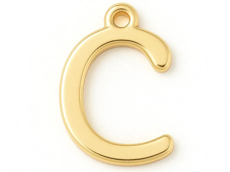 La Petite Epicerie letterbedel C verguld per stuk 12 mm