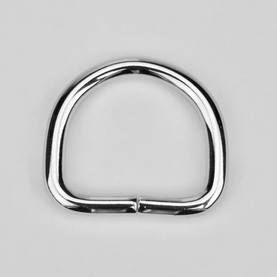 Leather House D-ring 30mm Zilver Nikkel