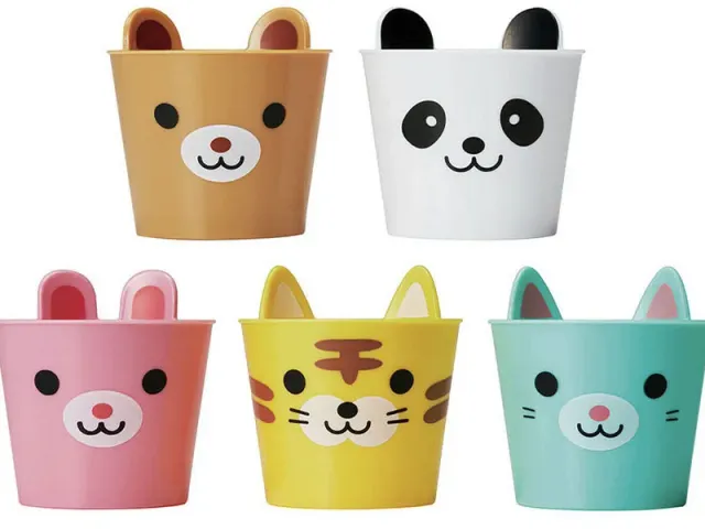 La Petite Epicerie dieren mini bakjes set 5 stuks herbruikbaar