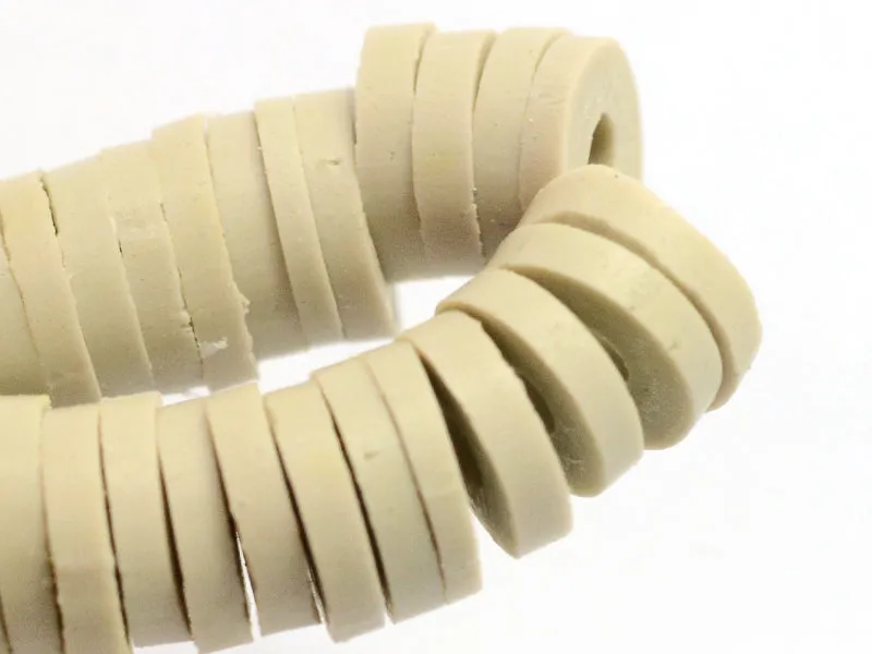 La Petite Epicerie heishi kralen 6 mm taupe doosje ca. 150 stuks