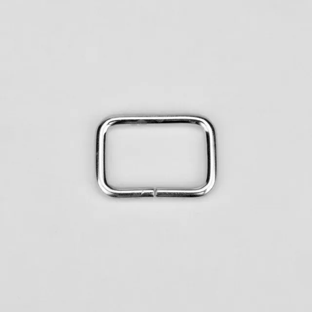 Leather House Rectangular Ring ring zilver 25 mm