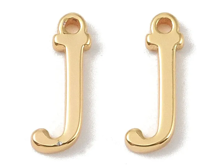 La Petite Epicerie Bedel Letter J Verguld 10 mm per stuk