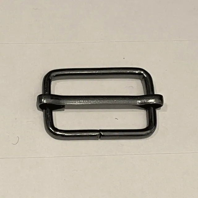 Leather House Slider schuiver 25 mm zwart per stuk metaal