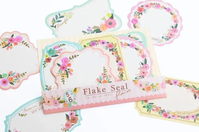 La Petite Epicerie Fleurs bleu-gris stickers 30 stuks papier