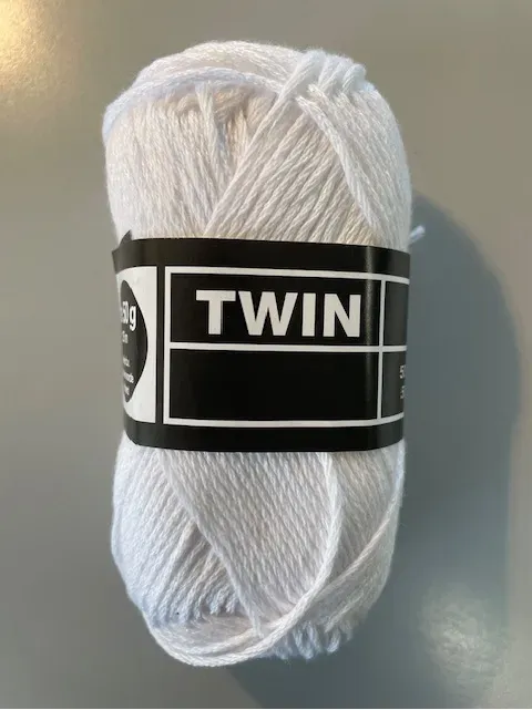 LTC-Leiden Twin garen wit 50 gram katoen-acryl