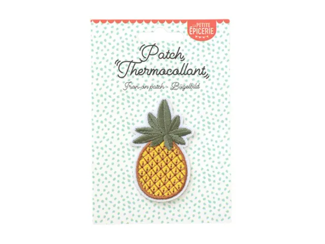 La Petite Epicerie strijkpatch ananas geborduurd kleding