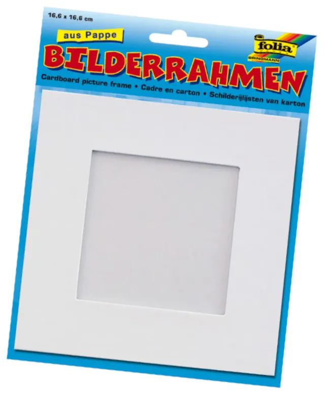 LTC-Leiden kartonnen fotolijst 166x166 mm wit per stuk om te versieren