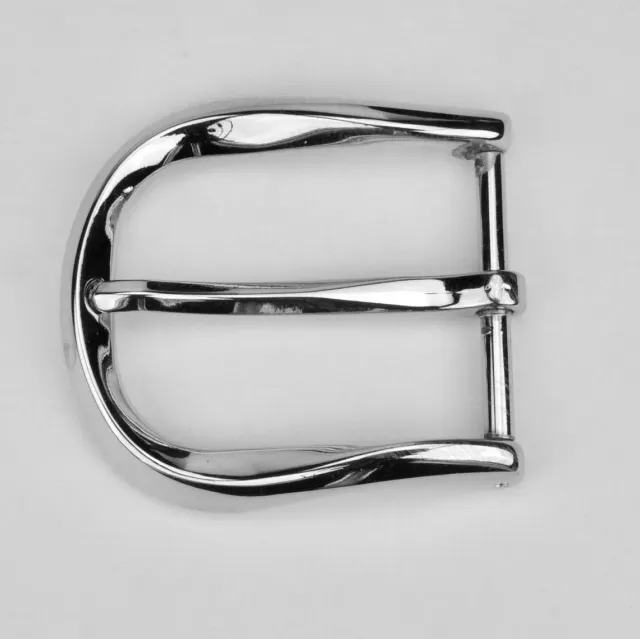 Leather House Silver 34mm gesp nikkel