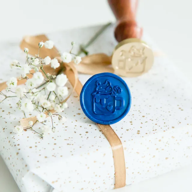Jessy at Sea Hot Chocolate wax stempel 25 mm kerst