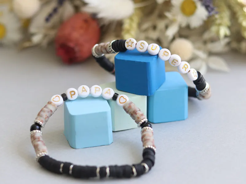 La Petite Epicerie Letterkralen Super wit goud armbandset