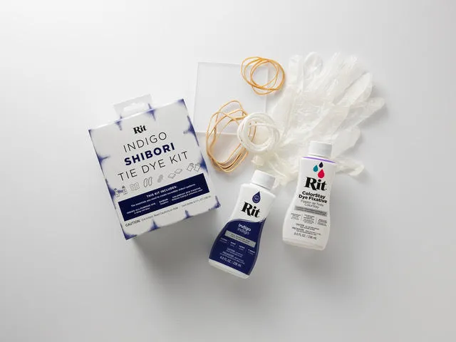 Rit Indigo Shibori tie dye set indigo blauw
