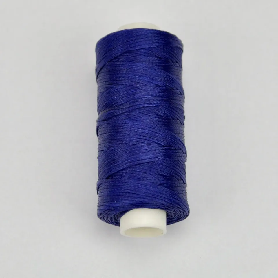 Leather House Gewaxed Polyesterdraad donkerblauw 1 mm 50 m