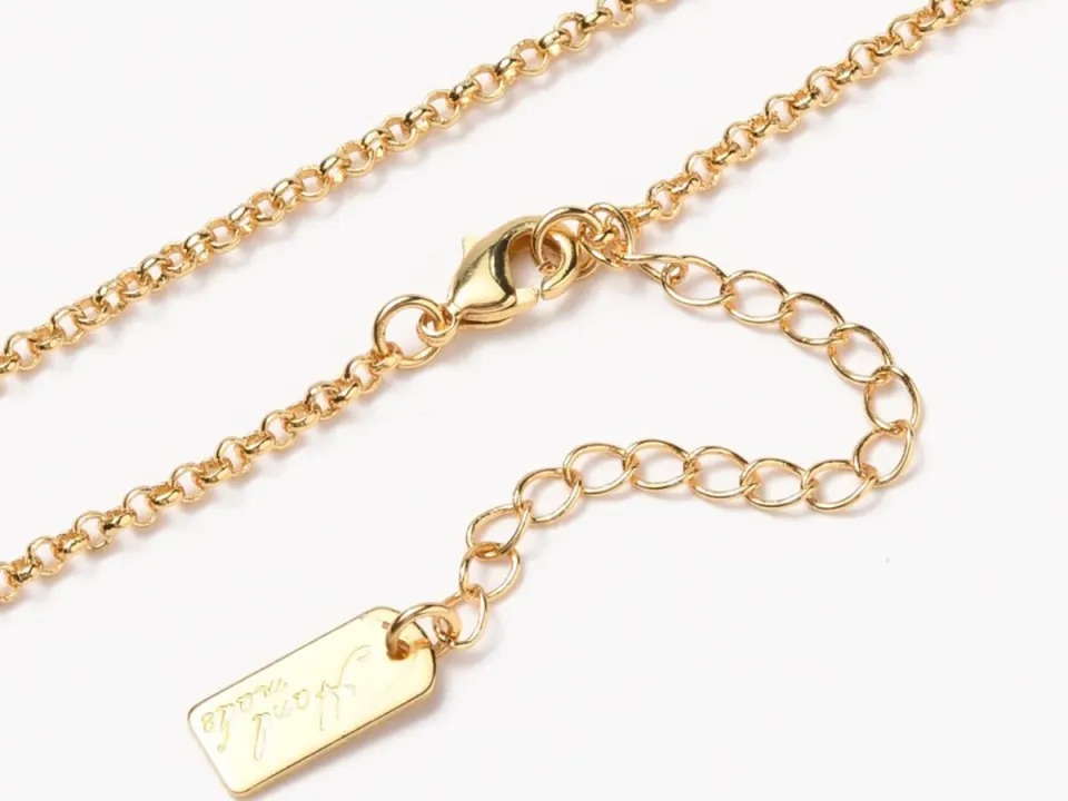 La Petite Epicerie rolo ketting messing goud 18k 39,7cm