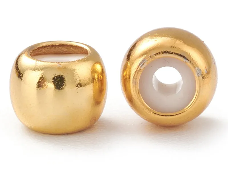 La Petite Epicerie stopperkralen goud 18K 7x5 mm 5 stuks