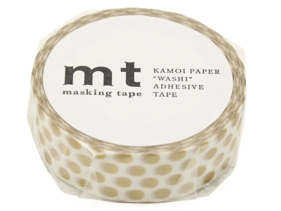 La Petite Epicerie mt masking tape washi pois dorés 7 m