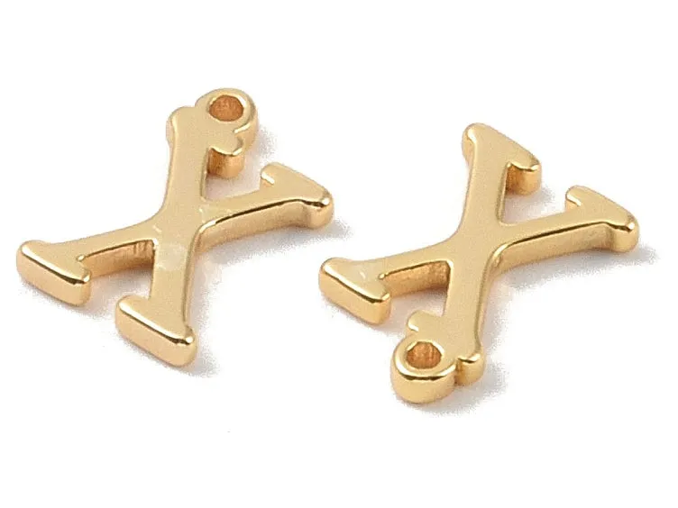 La Petite Epicerie bedel letter X goud messing initiaal