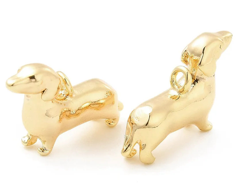 La Petite Epicerie chien bedel hond goud 16 mm