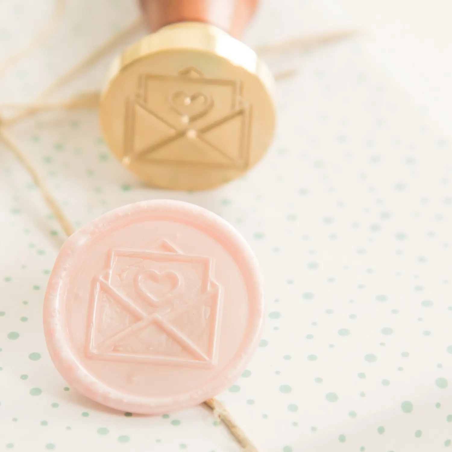 Jessy at Sea Love Letter wax stempel 25mm envelop