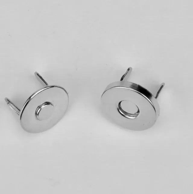 Leather House magneet zilver 12 mm ultradun per stuk
