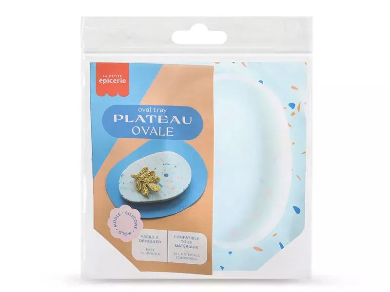 La Petite Epicerie Siliconen Mal Ovaal Plateau Gieten