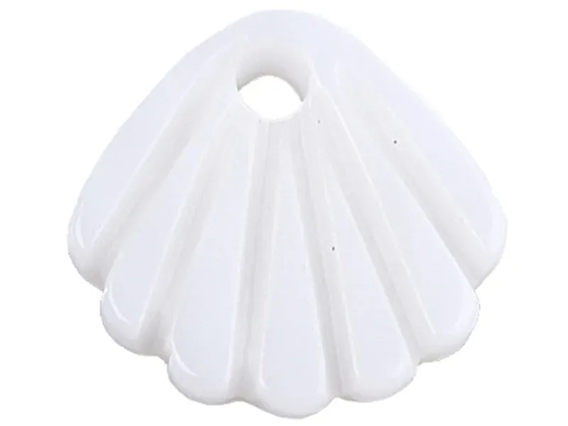 La Petite Epicerie schelp bedel parelmoer 10 mm wit