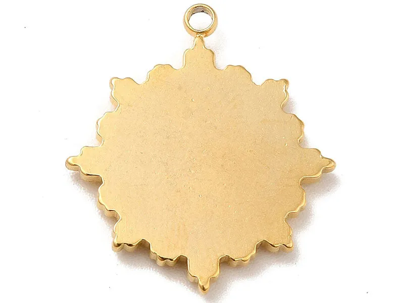 La Petite Epicerie Soleil Ster Astro hanger goud 21 x 18 mm