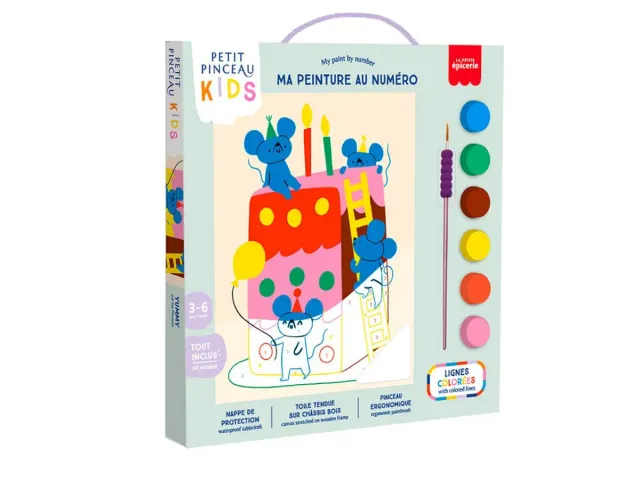 Petit Pinceau Kids Yummy schilderen op nummer muizen