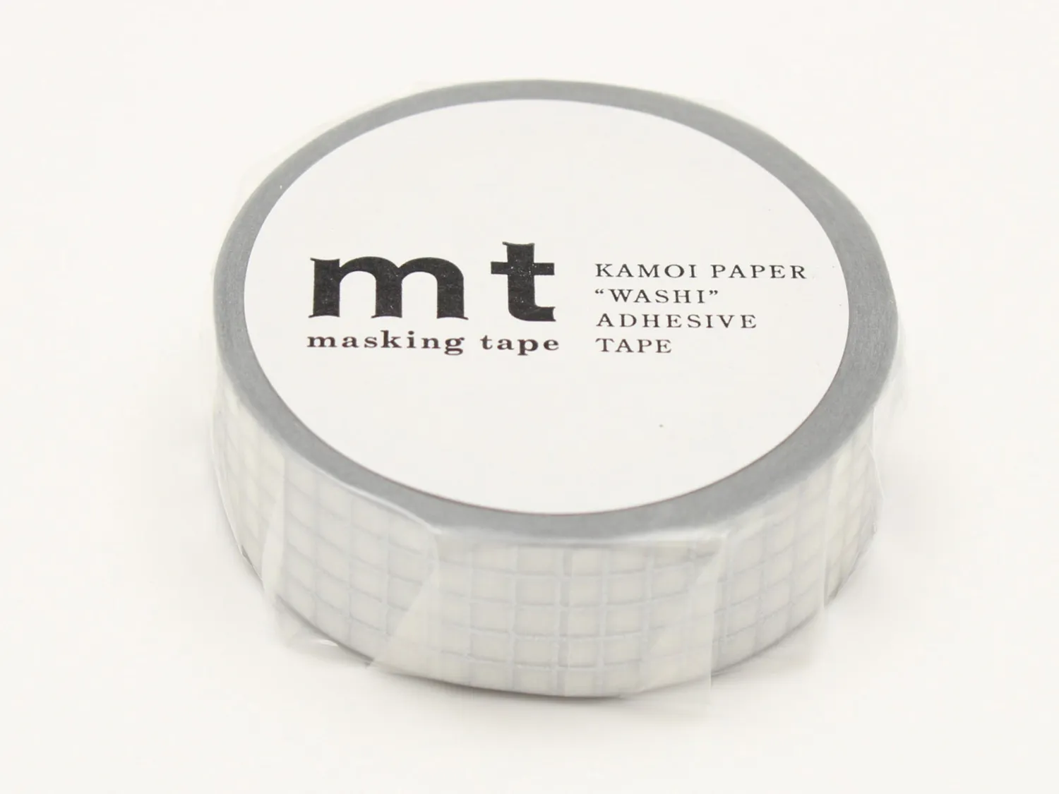 mt Quadrillé argenté washitape zilver ruitjes 15 mm