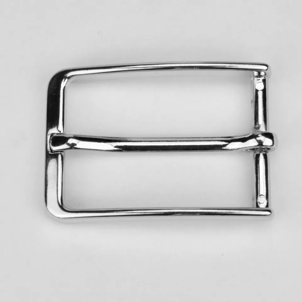 Leather House Silver 30 mm gesp nikkel