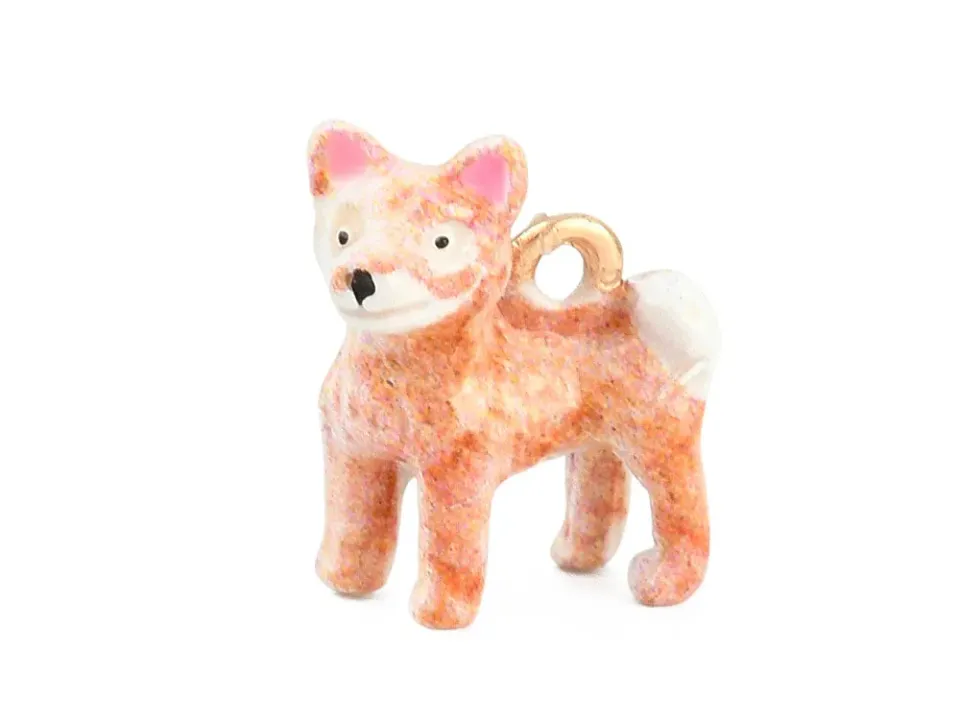 La Petite Epicerie Corgi bedel zalm-bruin 21mm