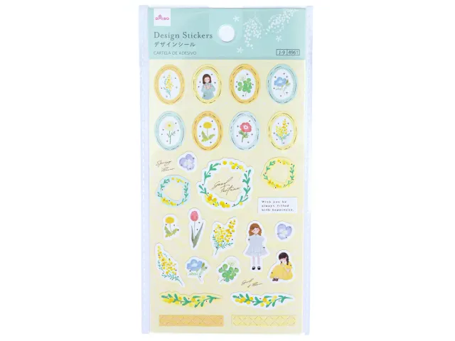 La Petite Epicerie Mimosa stickers kleurrijk vel