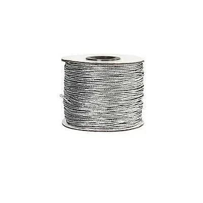 Bijounique lurex koord zilver 2 mm per meter