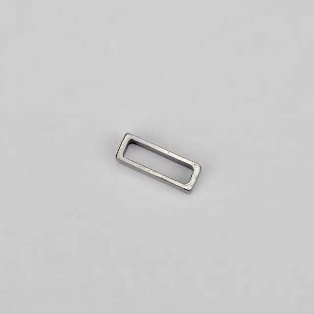 Leather House Gesp Passant 15 mm Black Gun Metal