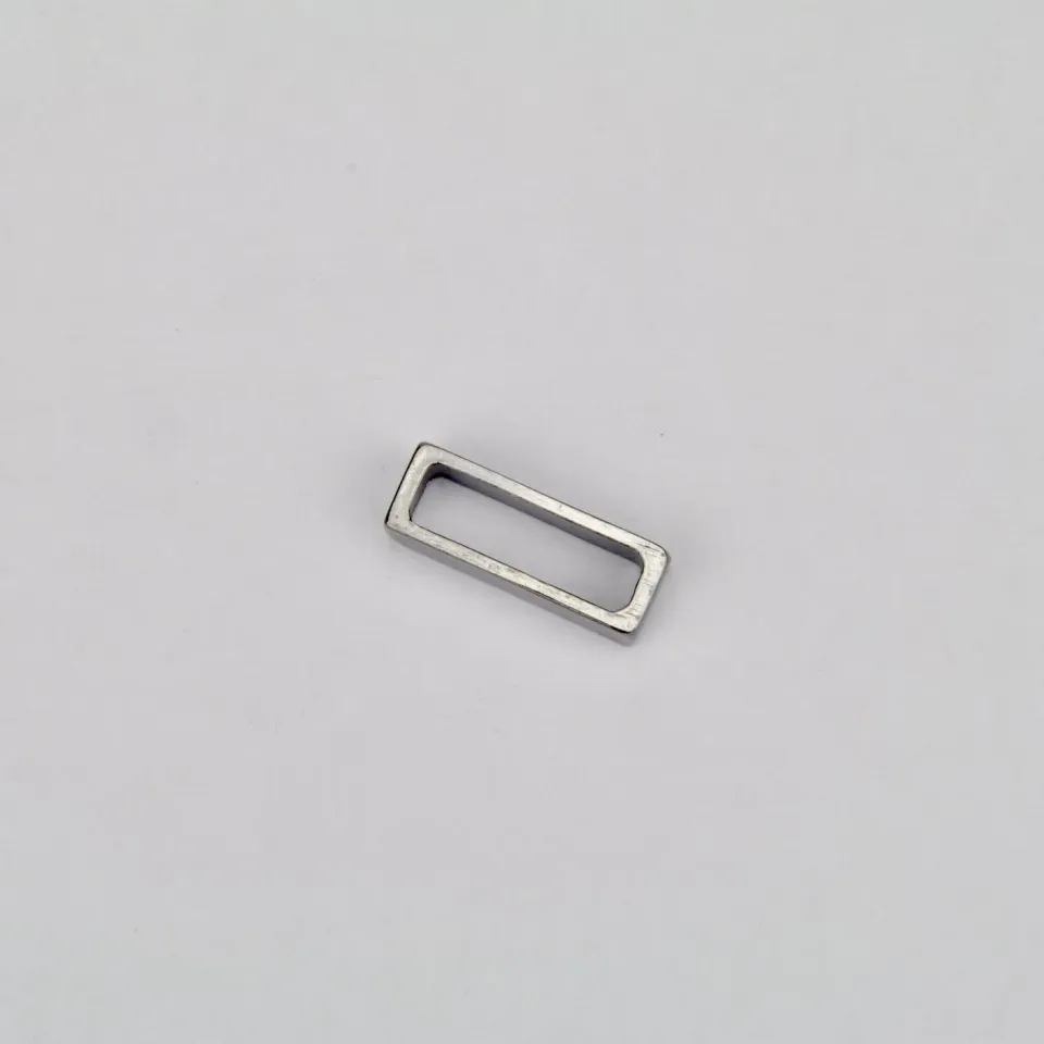 Leather House Gesp Passant 15 mm Black Gun Metal