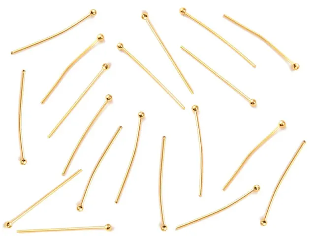 La Petite Epicerie nietstiften goud 18K 24 mm 50 stuks bolkop