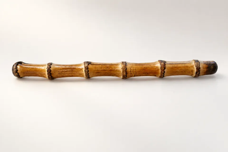 Leather House Bamboe Handvat Naturel 25 cm per stuk