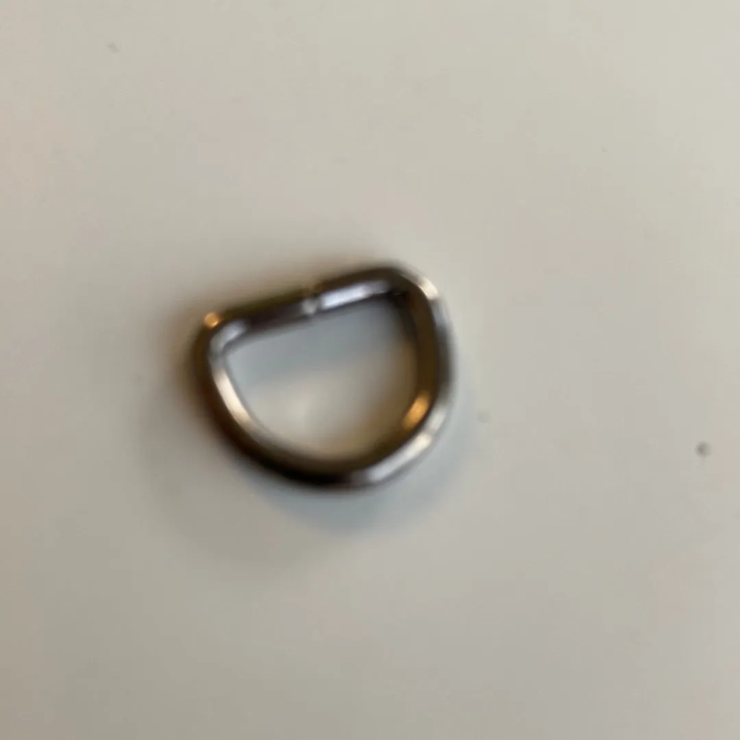 Leather House D-ring 10 mm zilver per stuk