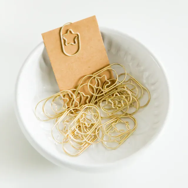 Jessy at Sea Mini Star paperclips 20 stuks goud